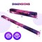8 Feet Portable Folding Gymnastic Balance Beam with Solid Wood Base Ideal for Walkover or Cartwheel